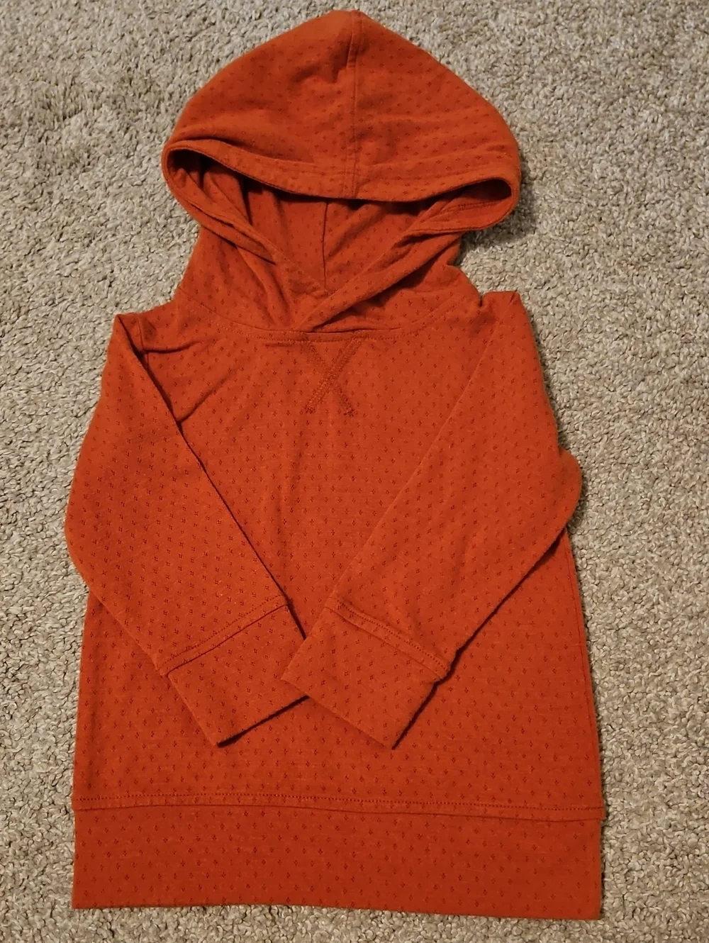 Kate Quinn 18-24M Bamboo Hooded Sweatshirt Burnt Orange Pullover